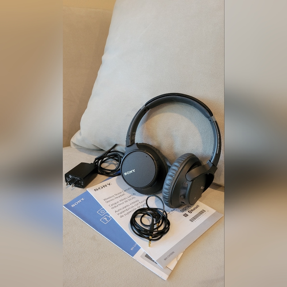 Sony WH-CH700N Wireless Noise Cancelling Headphones, Black